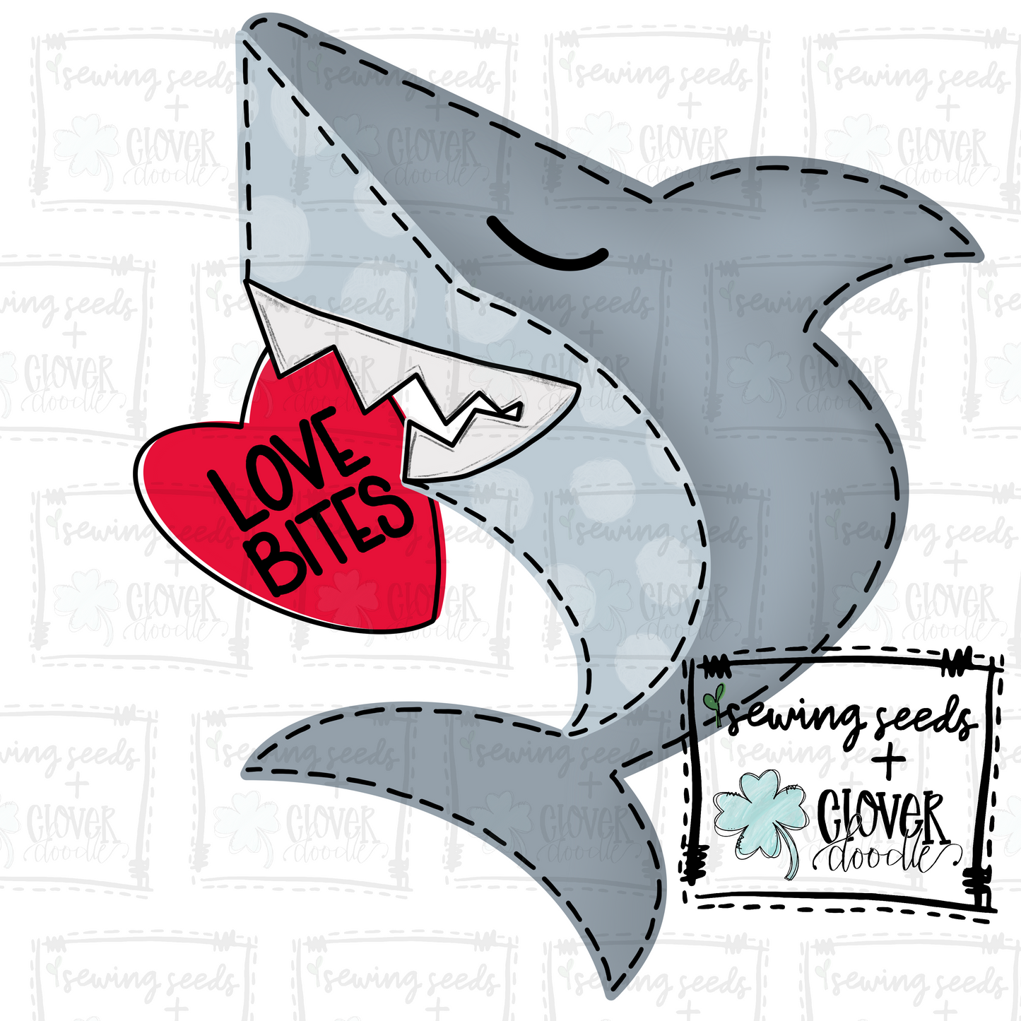 {Valentine Shark- Love Bites Heart} SS+CD