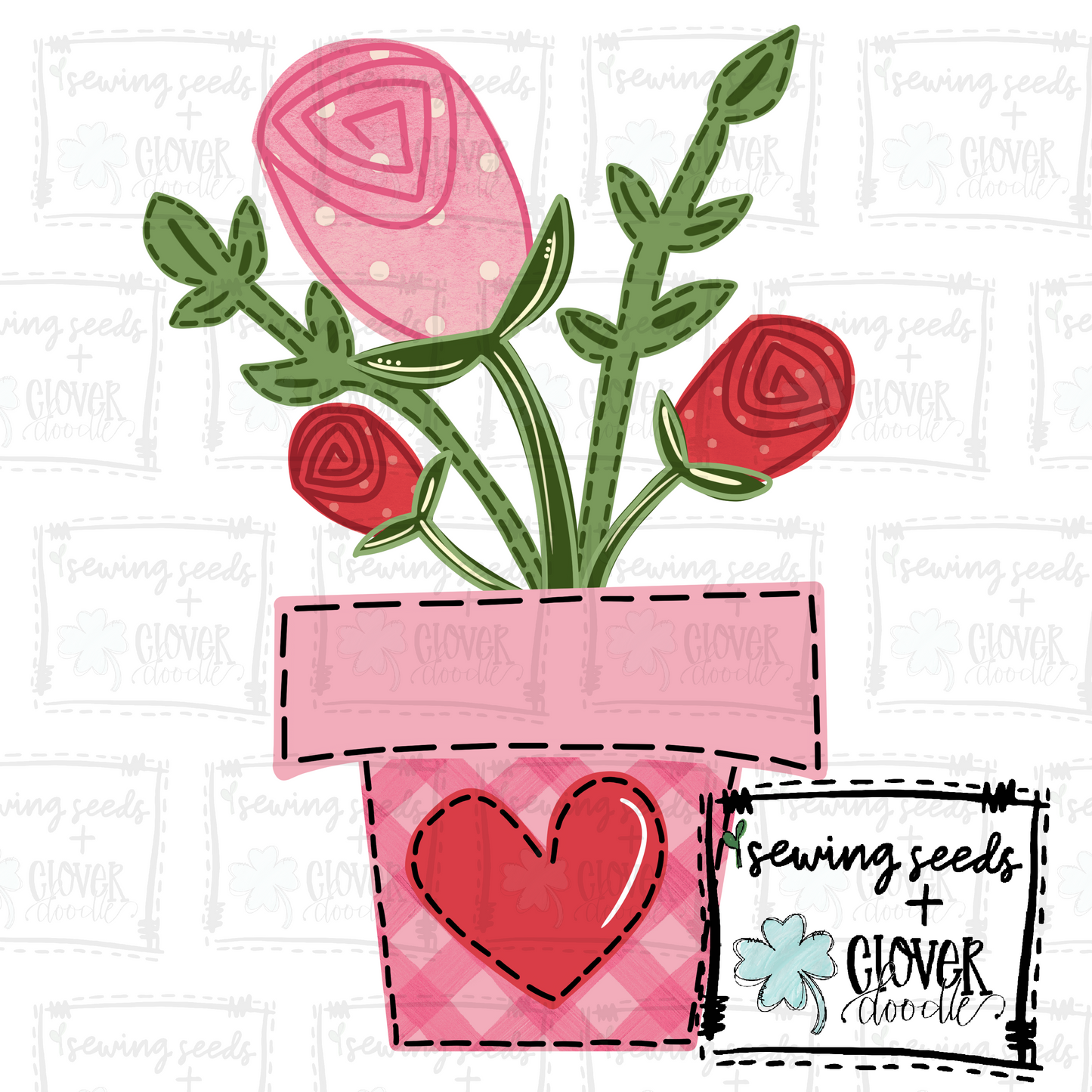 {Valentine Flower Pot} SS+CD