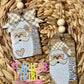 {Barn Wood Neutral Paw Print W/Bow- Stocking Tag Template} - CD