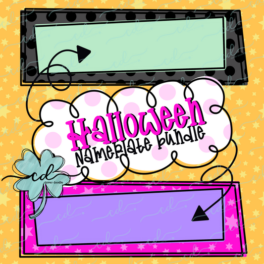 {Halloween Nameplate Bundle} - CD