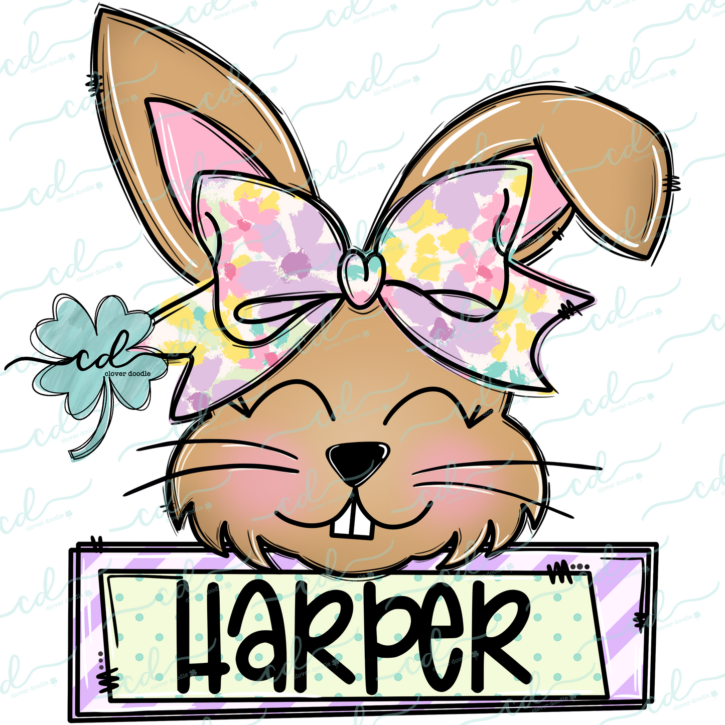 {Bunny With Bow + Nameplate}- CD