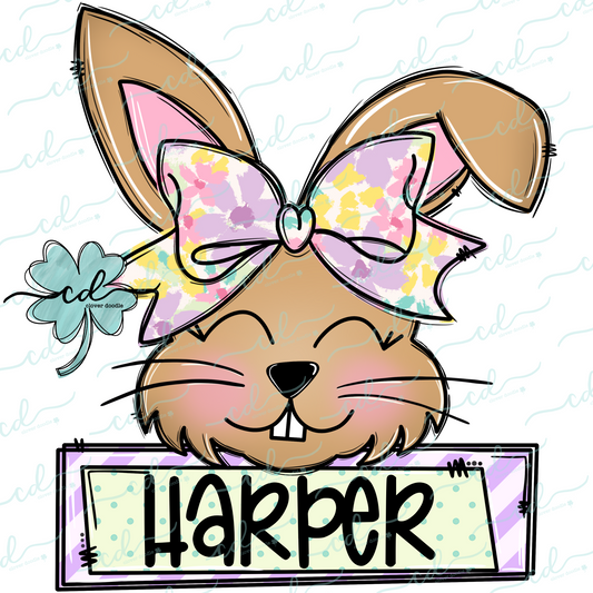 {Bunny With Bow + Nameplate}- CD