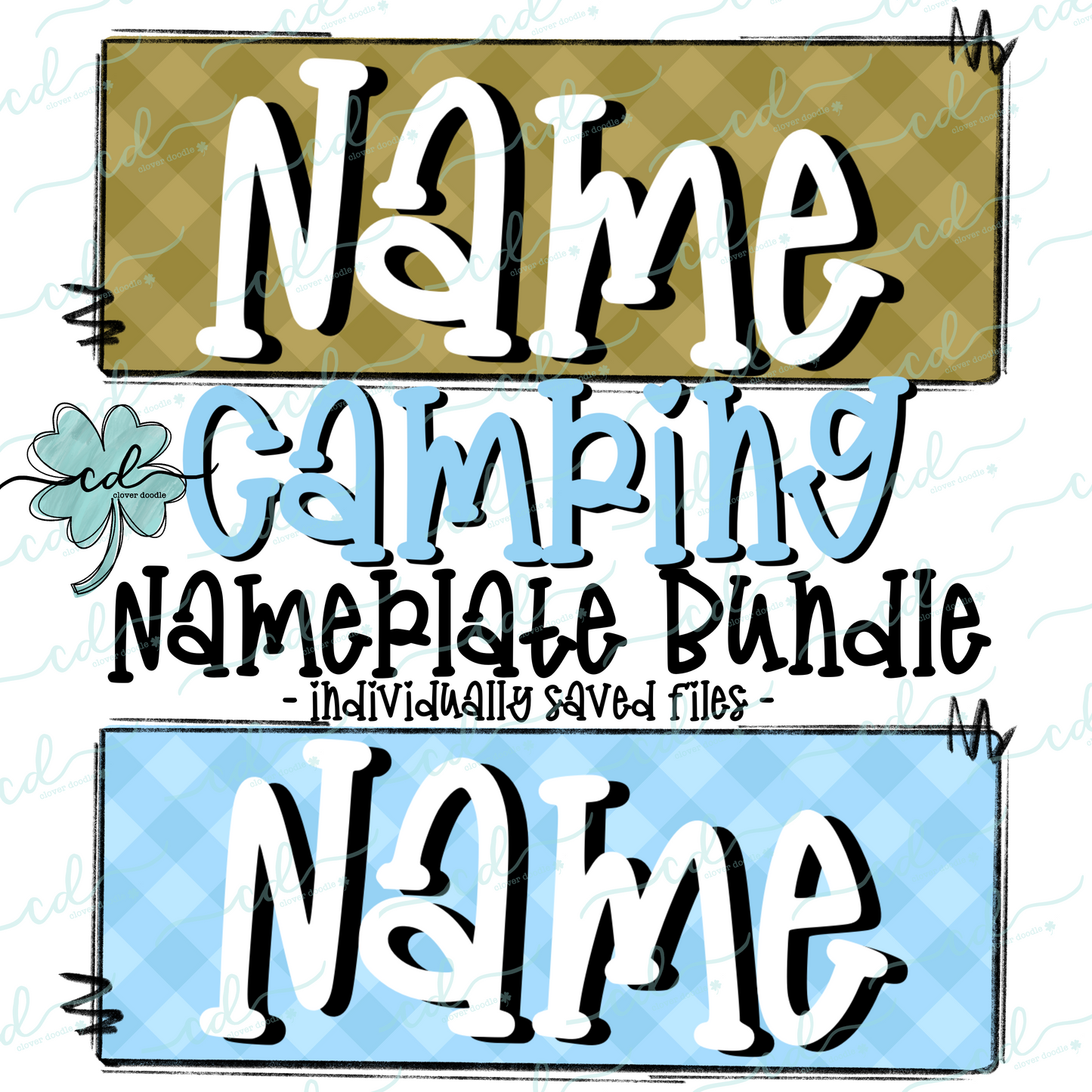 {Camping Nameplate Bundle}- CD