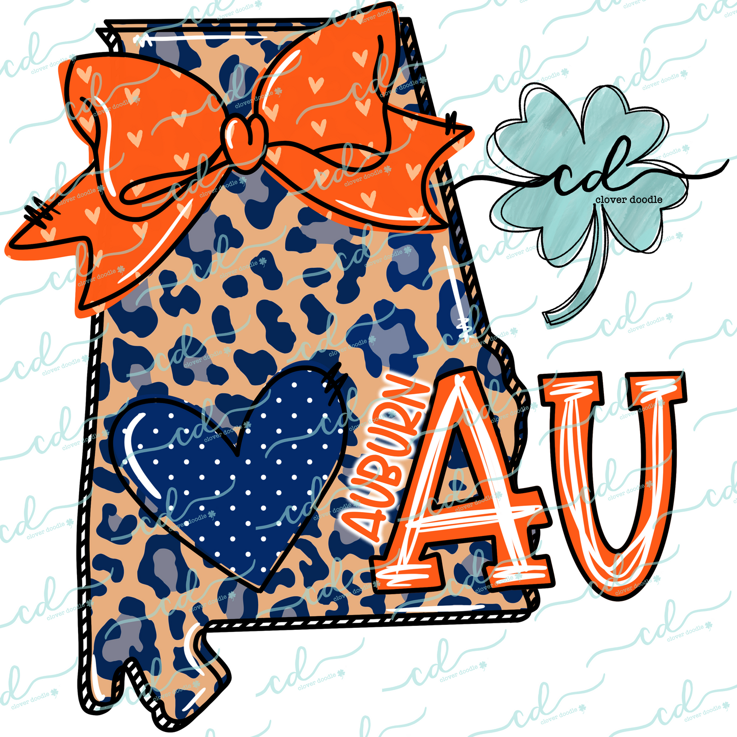 {Doodle State Alabama- Auburn} - CD