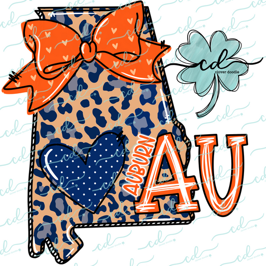 {Doodle State Alabama- Auburn} - CD