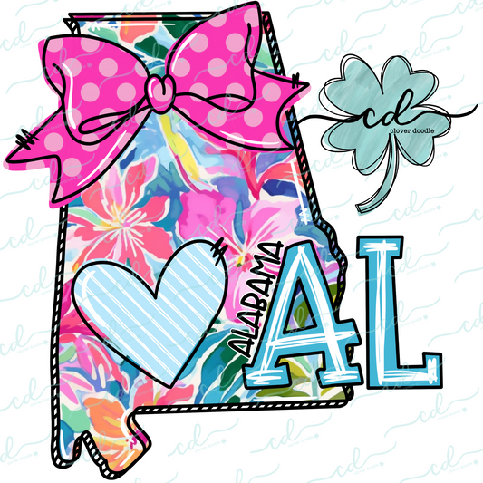 {Doodle State Alabama- Floral} - CD