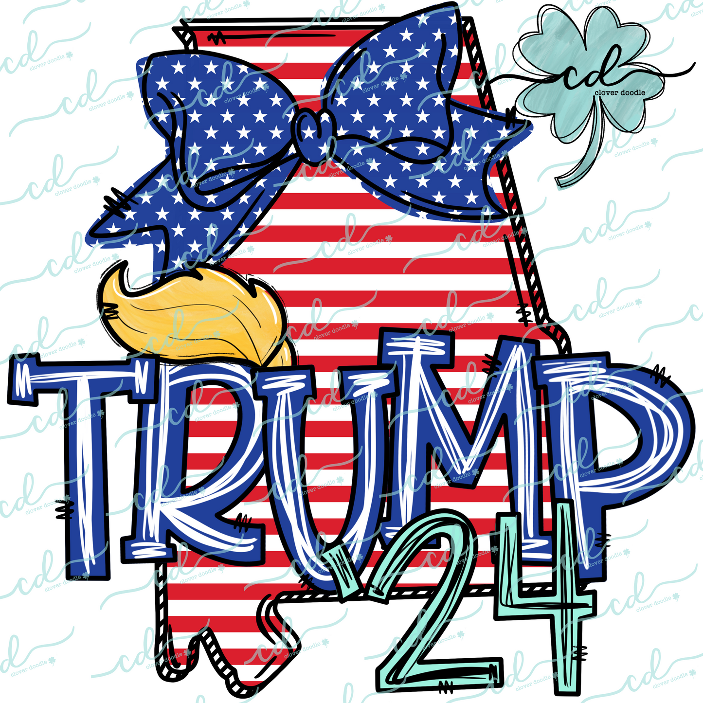 {Doodle State Alabama Trump 24} - CD