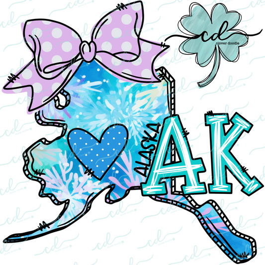 {Doodle State Alaska- Floral}- CD