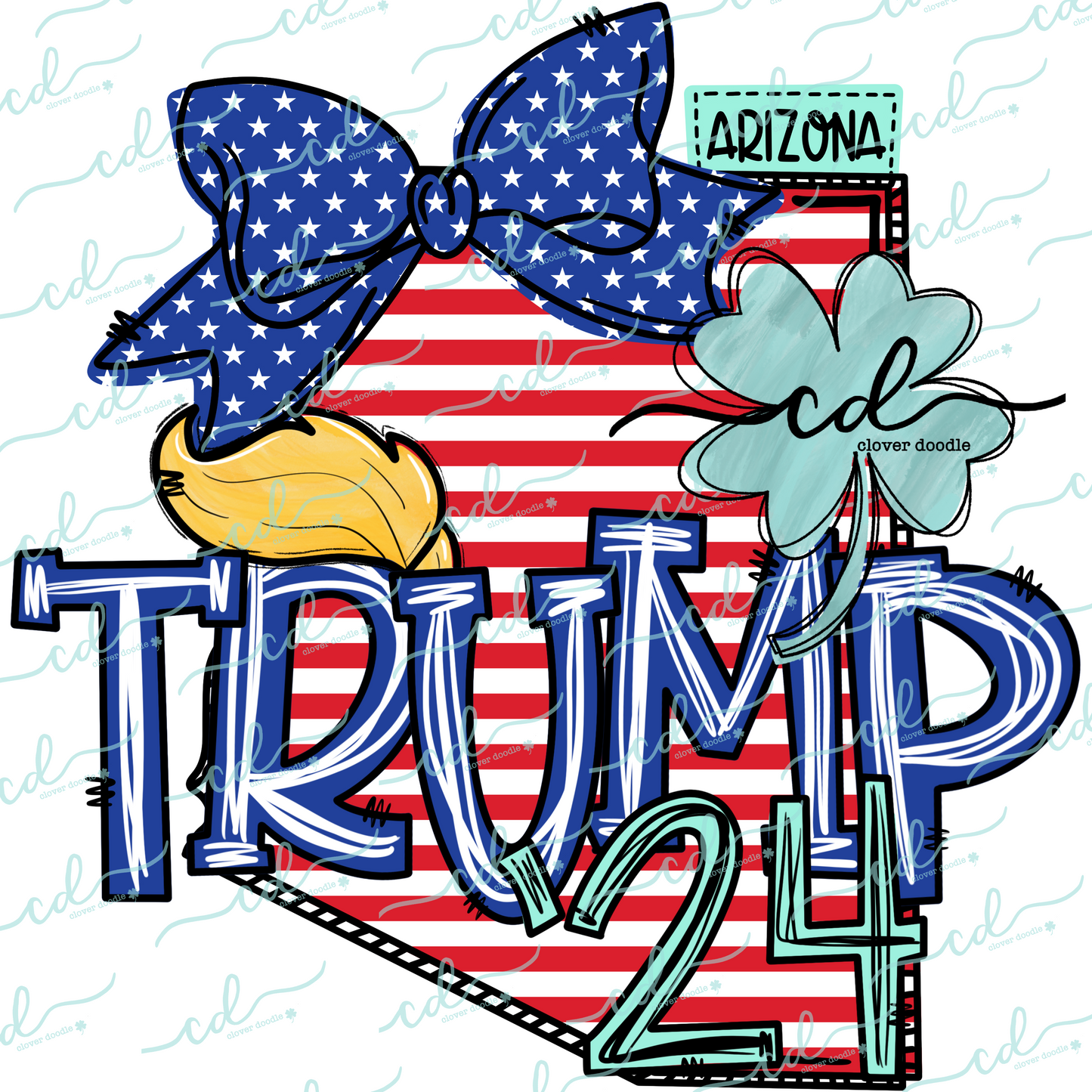 {Doodle State Arizona Trump 24} - CD