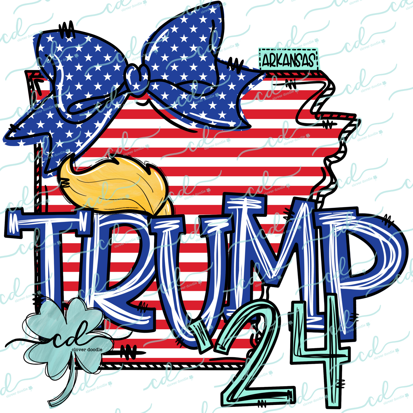 {Doodle State Arkansas Trump 24} - CD