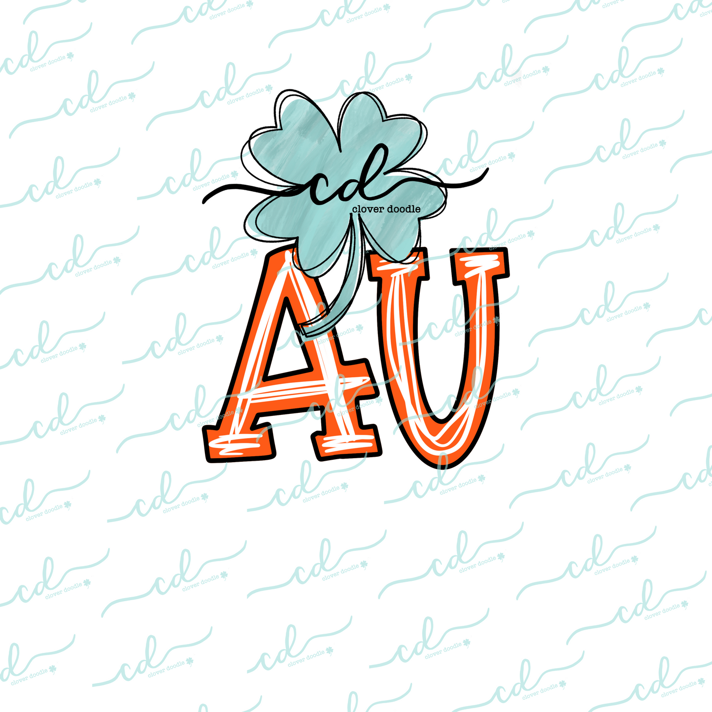 {Doodle State Auburn Abbreviation- Orange} - CD