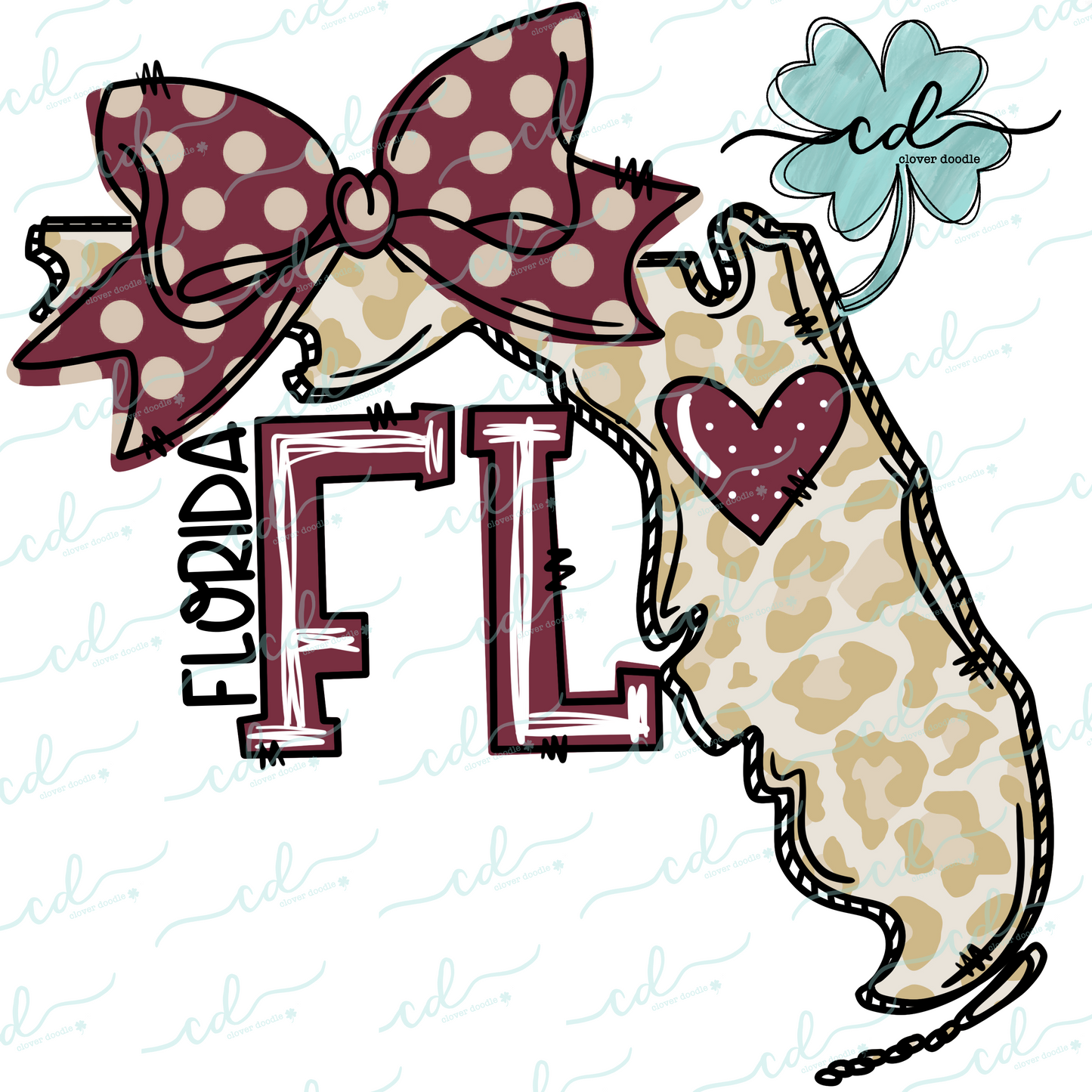 {Doodle State Florida- Garnet + Gold} - CD