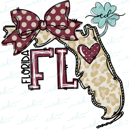 {Doodle State Florida- Garnet + Gold} - CD