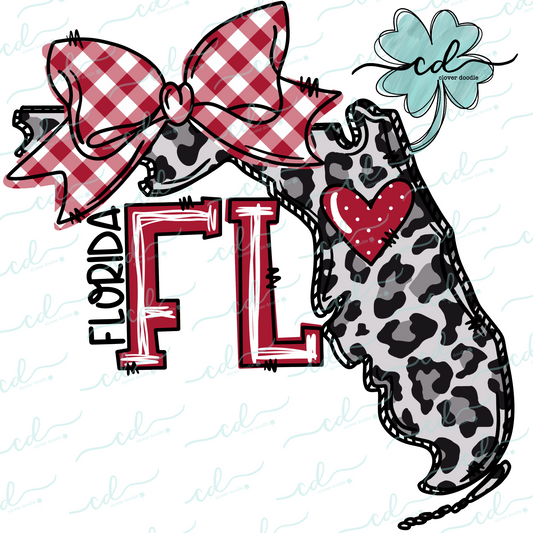 {Doodle State Florida- Red + Black} - CD