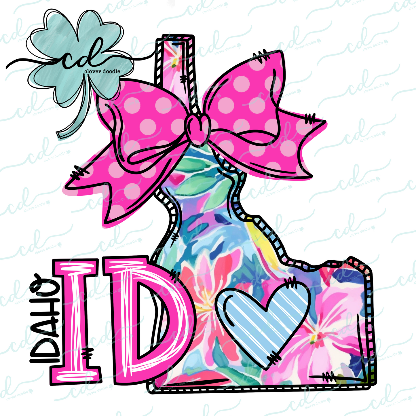 {Doodle State Idaho- Floral}- CD