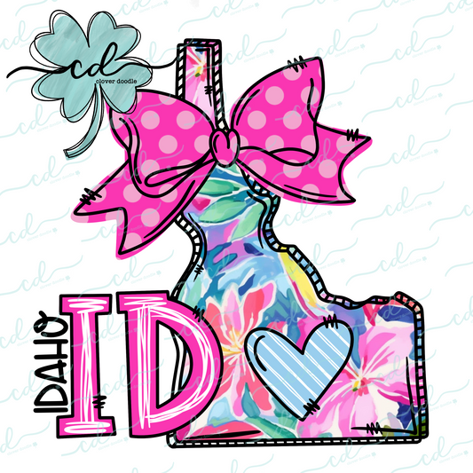 {Doodle State Idaho- Floral}- CD