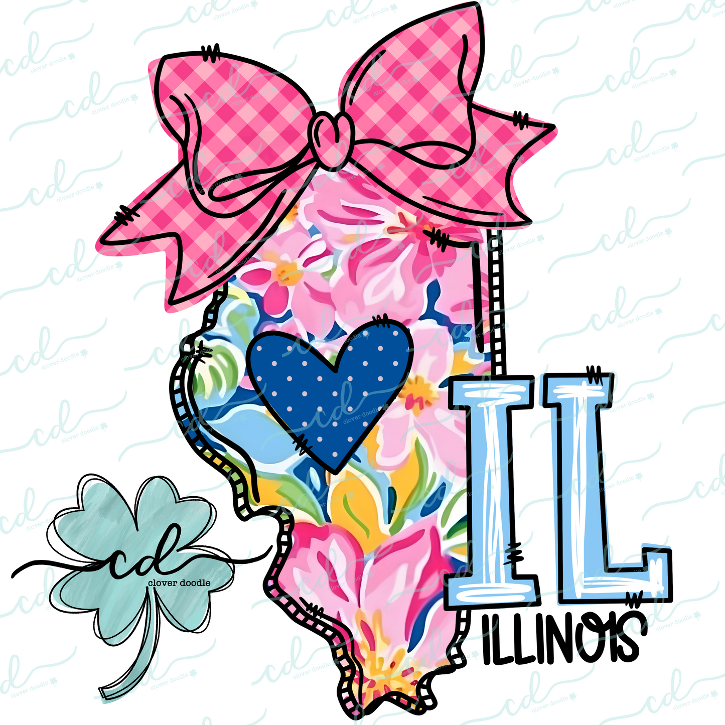 {Doodle State Illinois- Floral}- CD