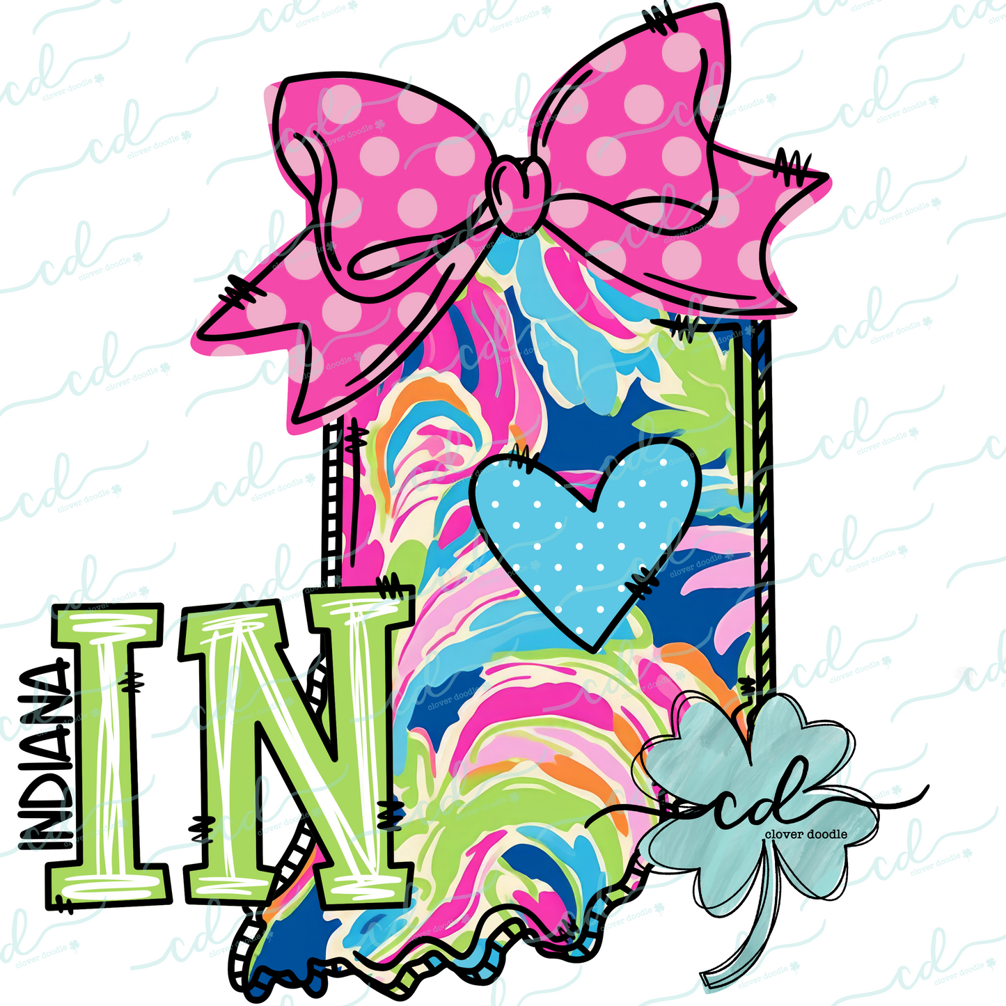 {Doodle State Indiana- Floral}- CD