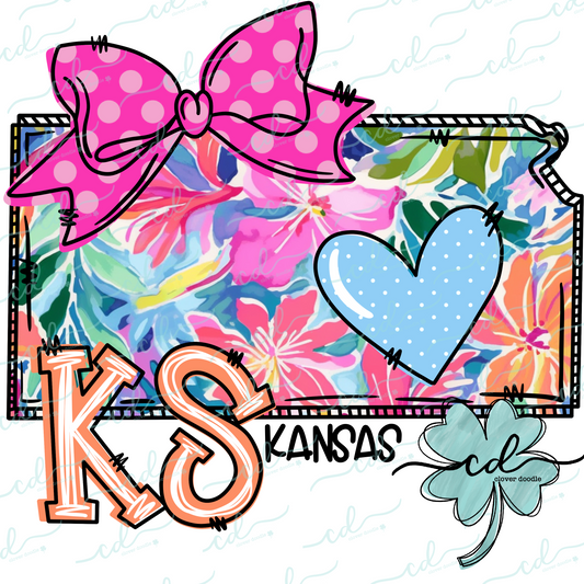 {Doodle State Kansas- Floral}- CD