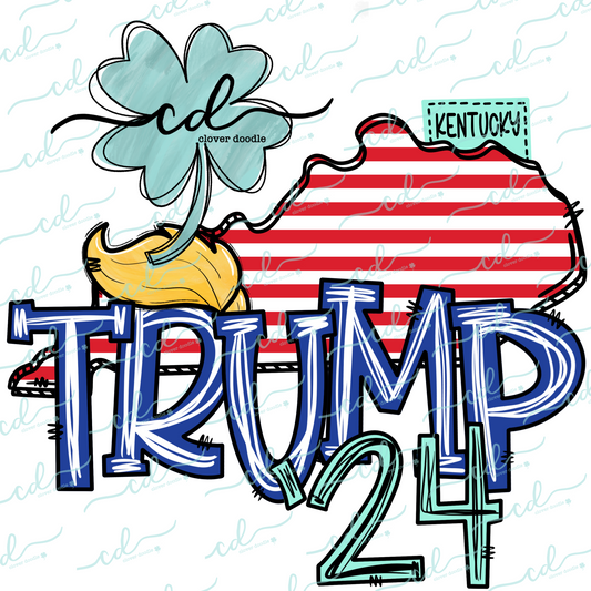 {Doodle State Kentucky No Bow- Trump 24} - CD