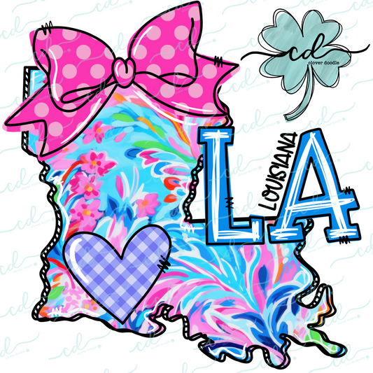 {Doodle State Louisiana- Floral} - CD