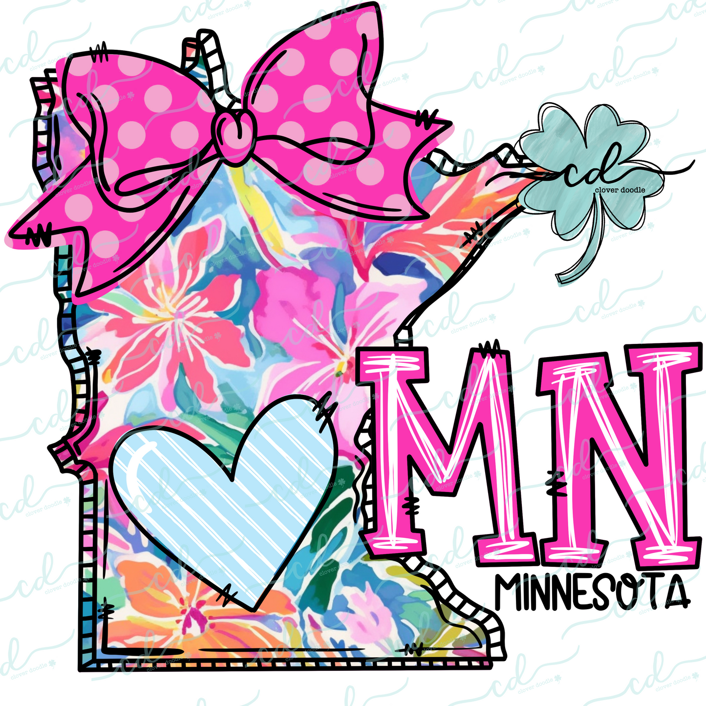 {Doodle State Minnesota- Floral}- CD