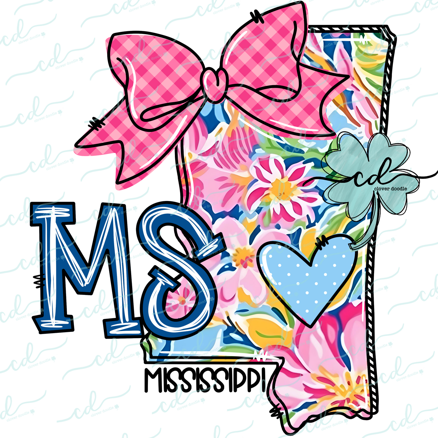 {Doodle State Mississippi- Floral} - CD