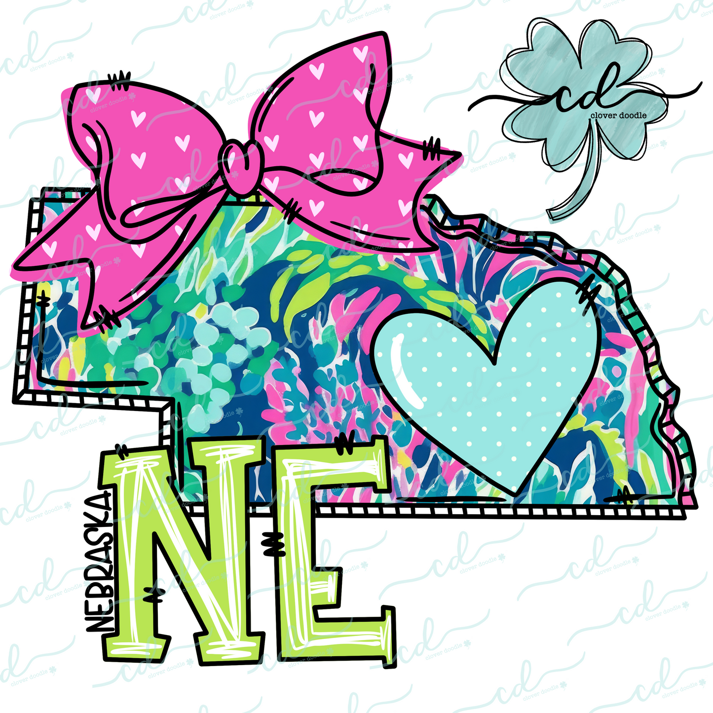 {Doodle State Nebraska- Floral}- CD