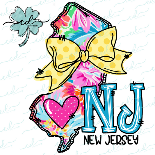 {Doodle State New Jersey- Floral}- CD