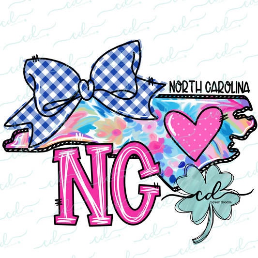 {Doodle State North Carolina- Floral} - CD