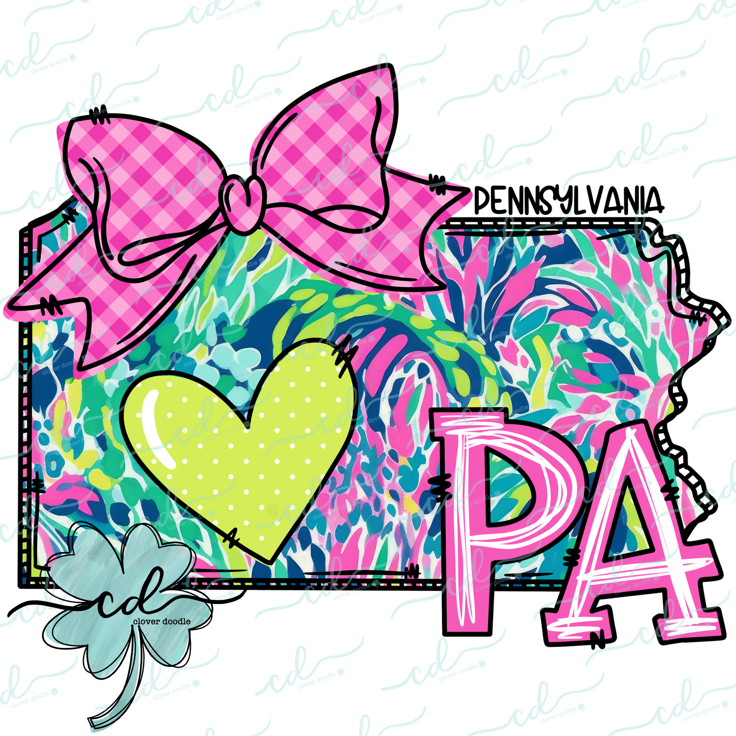 {Doodle State Pennsylvania- Floral}- CD