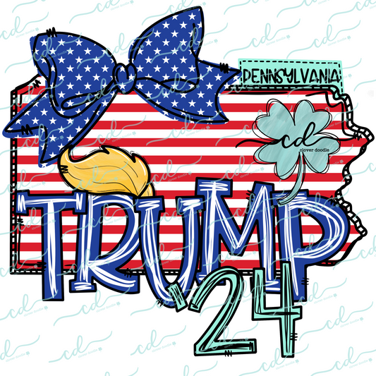 {Doodle State Pennsylvania- Trump 24} - CD