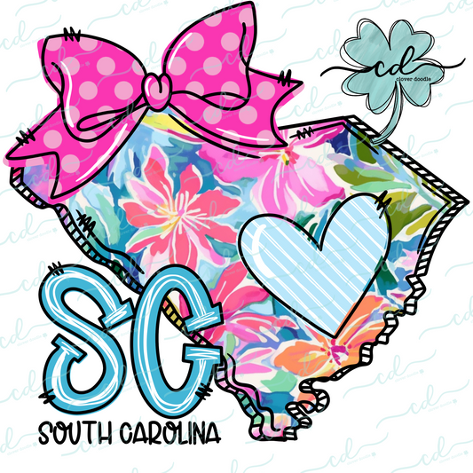 {Doodle State South Carolina- Floral} - CD