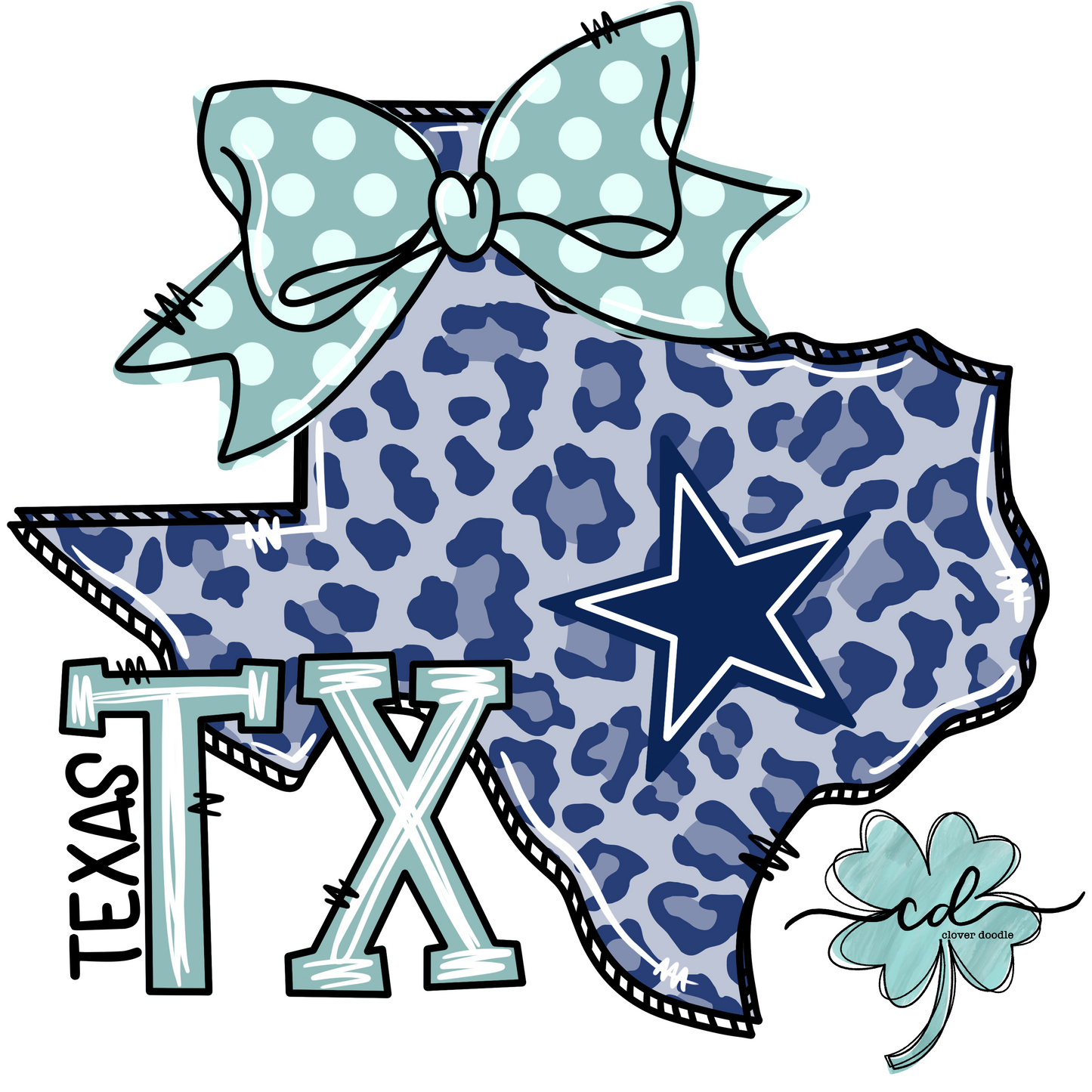 {Doodle State Texas- Blue Star} - CD