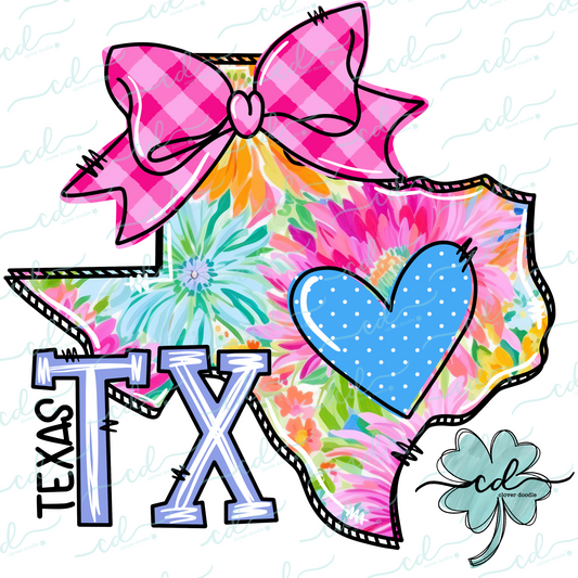 {Doodle State Texas- Floral} - CD