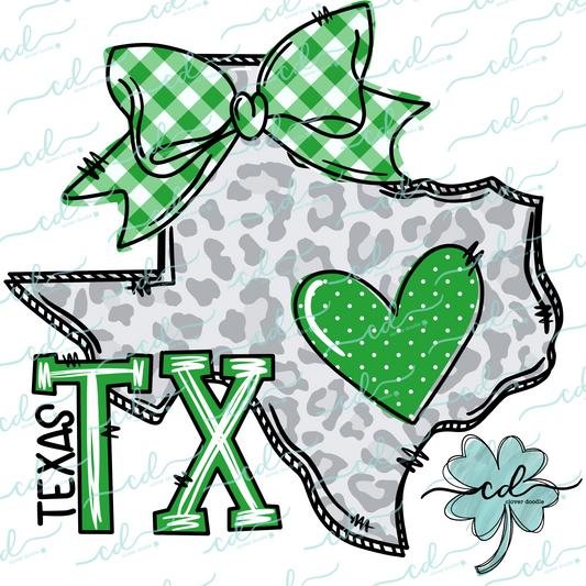 {Doodle State Texas- Green}- CD