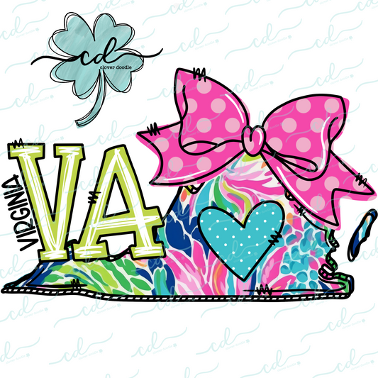 {Doodle State Virginia- Floral}- CD