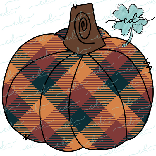 {Fall Plaid Pumpkin} - CD