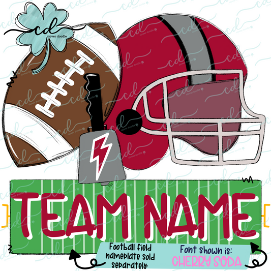 {Football Fan Trio- Boy- Crimson + Gray} - CD