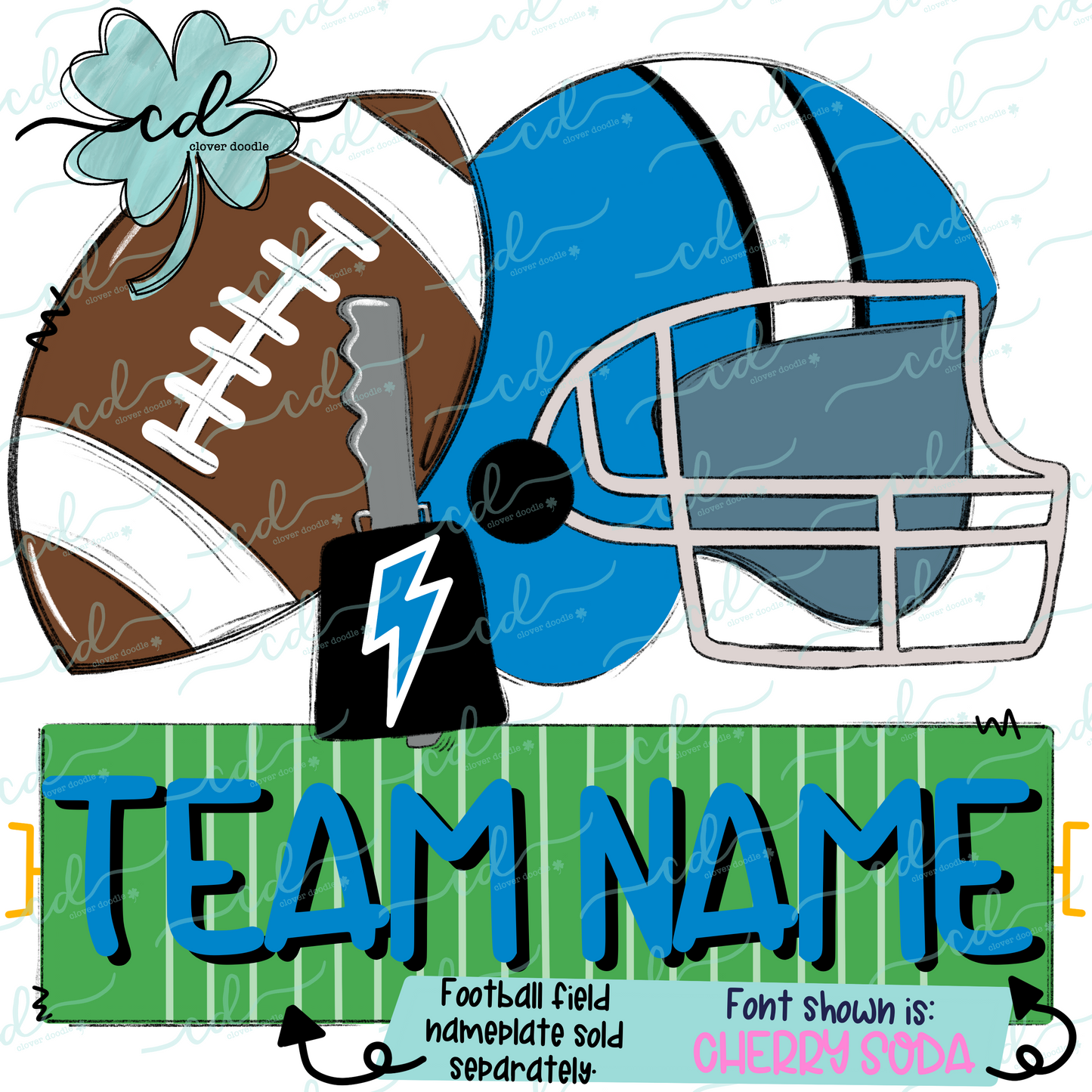 {Football Fan Trio- Boy- Light Blue + Black} - CD
