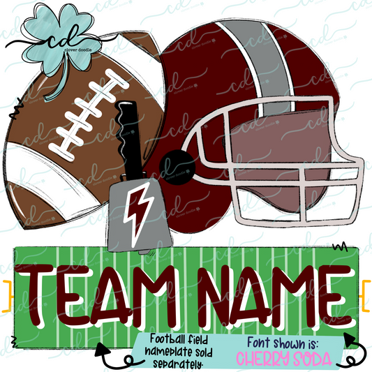 {Football Fan Trio- Boy- Maroon + Gray} - CD