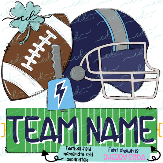 {Football Fan Trio- Boy- Navy Blue + Gray} - CD
