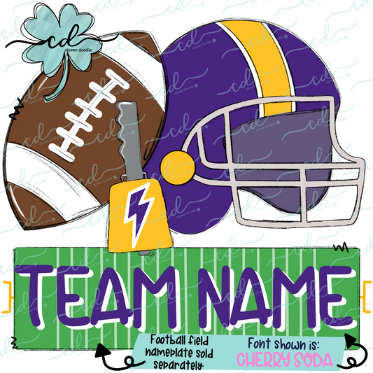 {Football Fan Trio- Boy- Purple + Gold} - CD