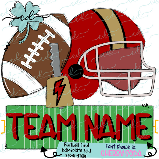 {Football Fan Trio- Boy- Red + Gold} - CD