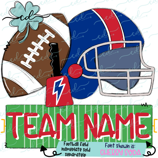 {Football Fan Trio- Boy- Royal Blue + Red} - CD