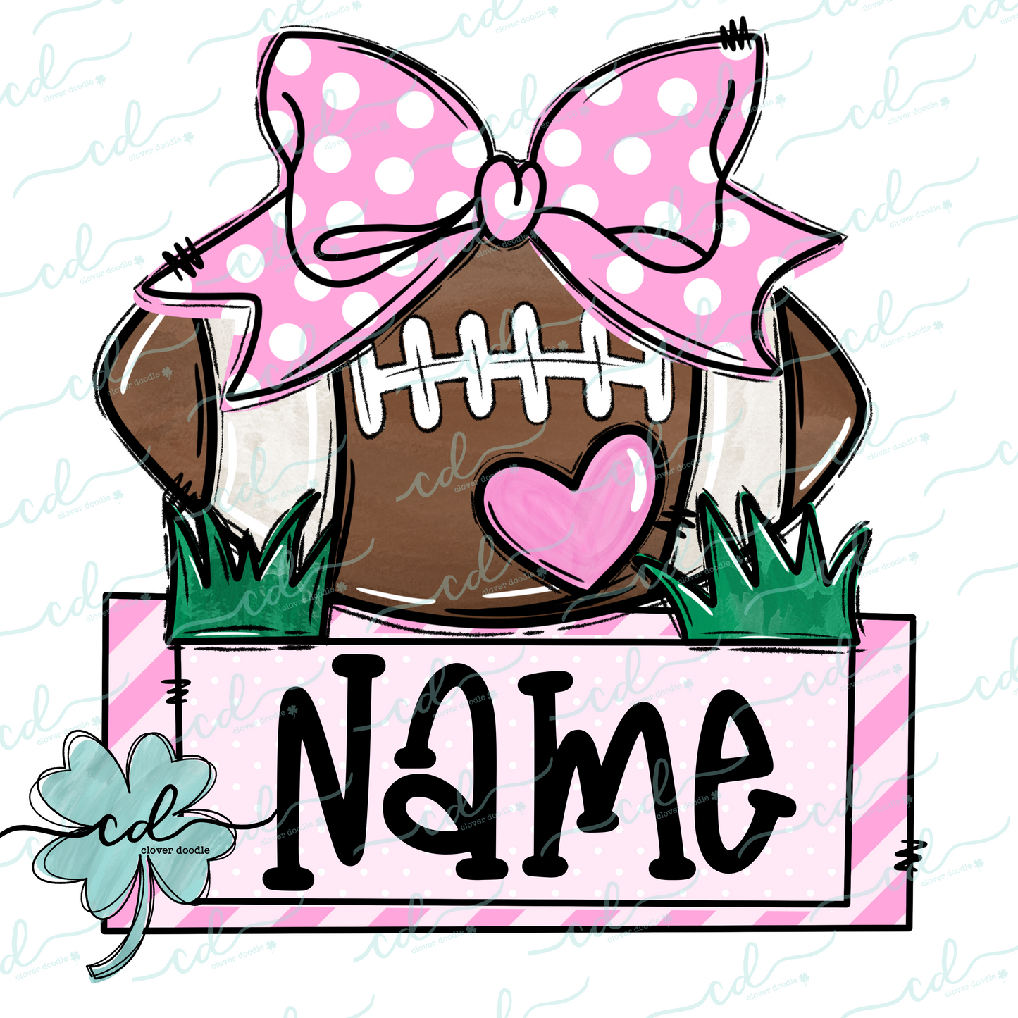 {Football With Bow + Nameplate} - CD