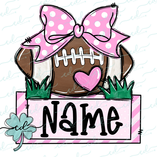 {Football With Bow + Nameplate} - CD