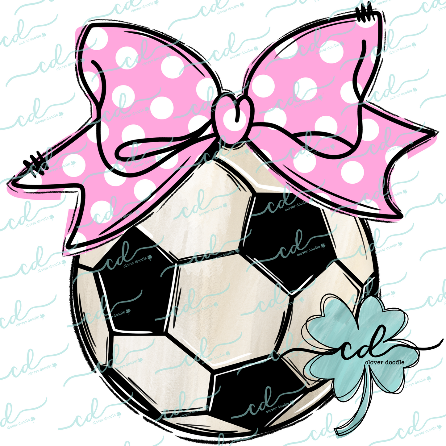 {Girl's Soccer Ball W/Bow} - CD