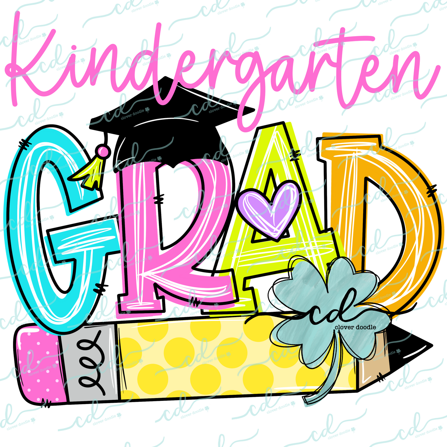 {Kindergarten Grad- Girl Neon} - CD