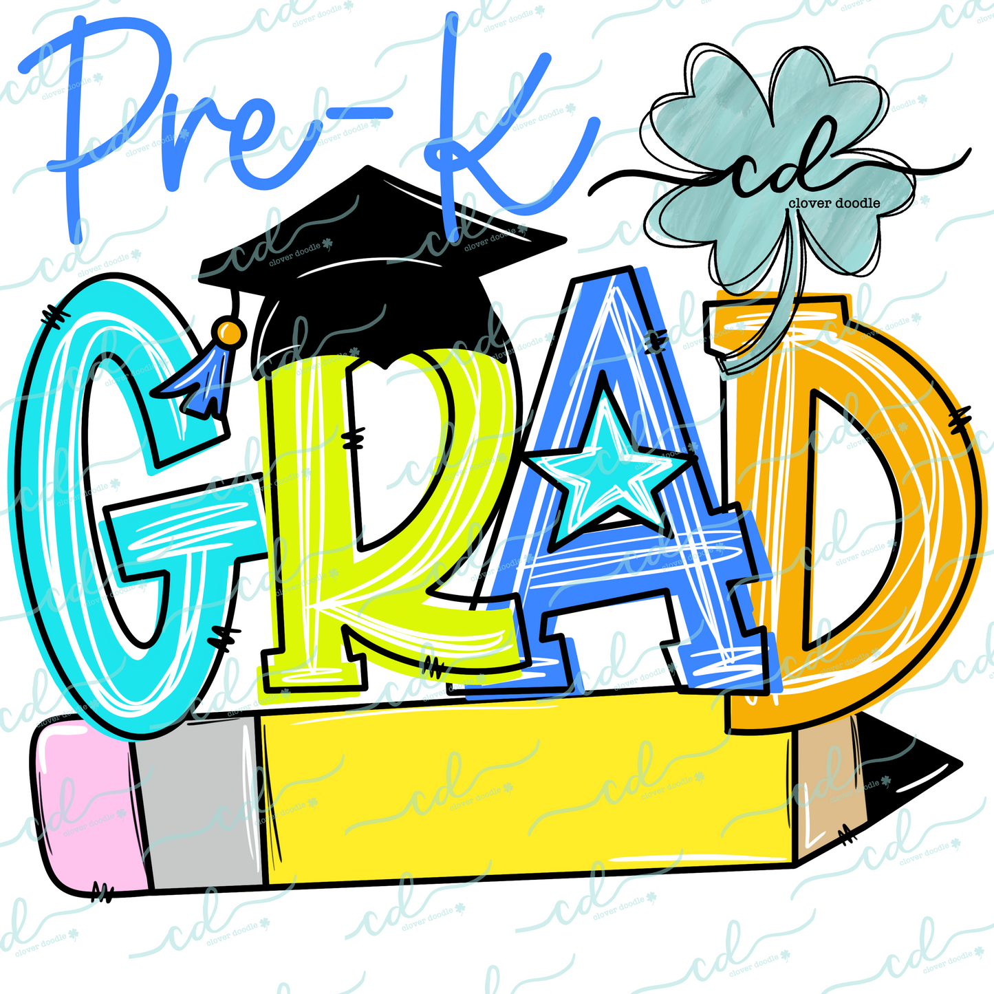 {Pre-K Grad- Boy Neon} - CD